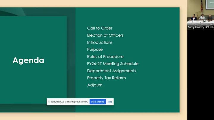 Thumbnail image for Surry County Fire District Commission Meeting 4-16-26