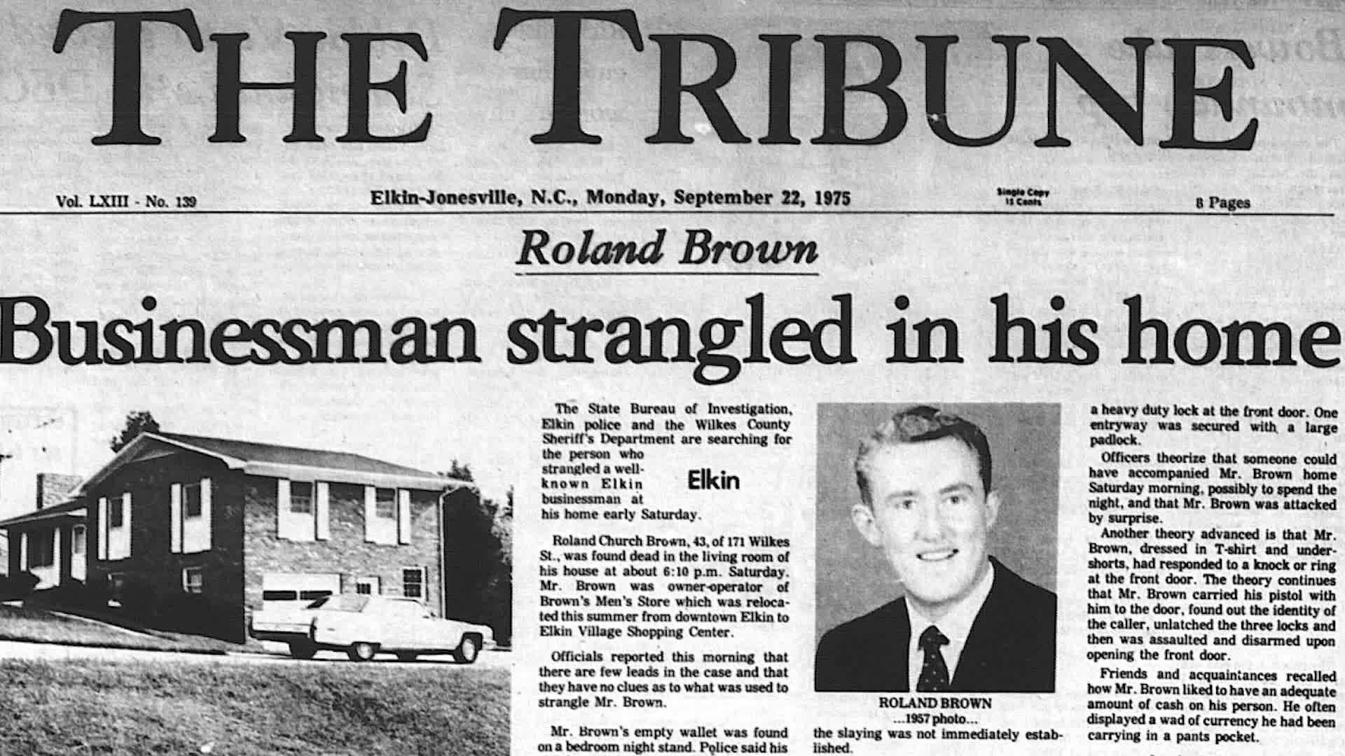 Elkin Cold Case - Roland Brown