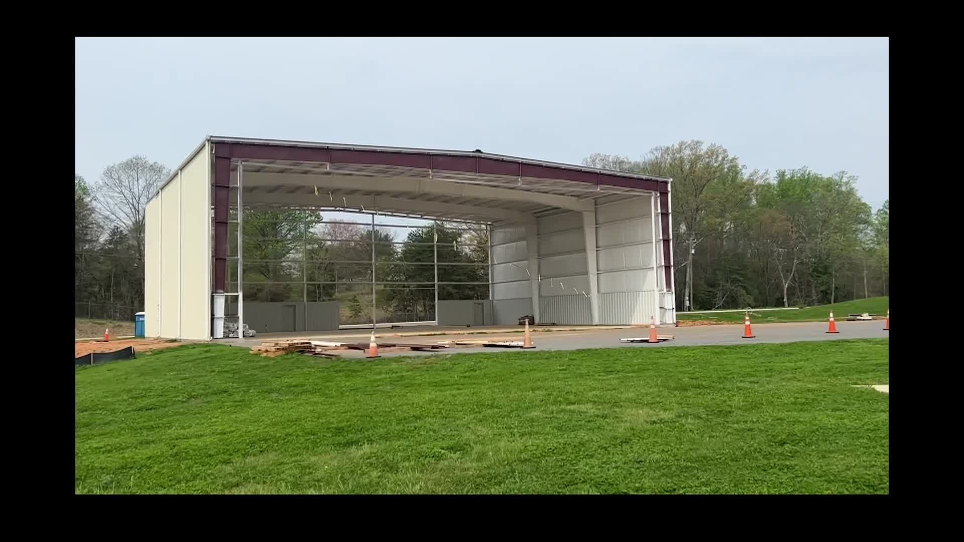 Airport Hangar and Taxiway Progress